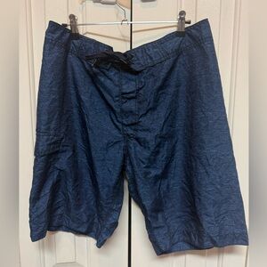 Old Navy Dark Blue Drawstring Swim Shorts
